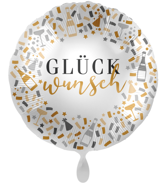 Folienballon - Glückwunsch! - ø 43cm